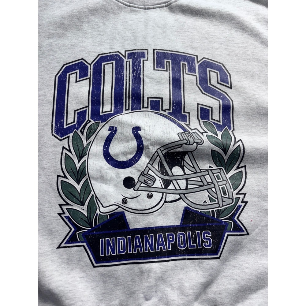 Gameday Couture Indianapolis Colts Graphic Sweatshirt Women's Light Gray NFL Lg - Picture 9 of 12